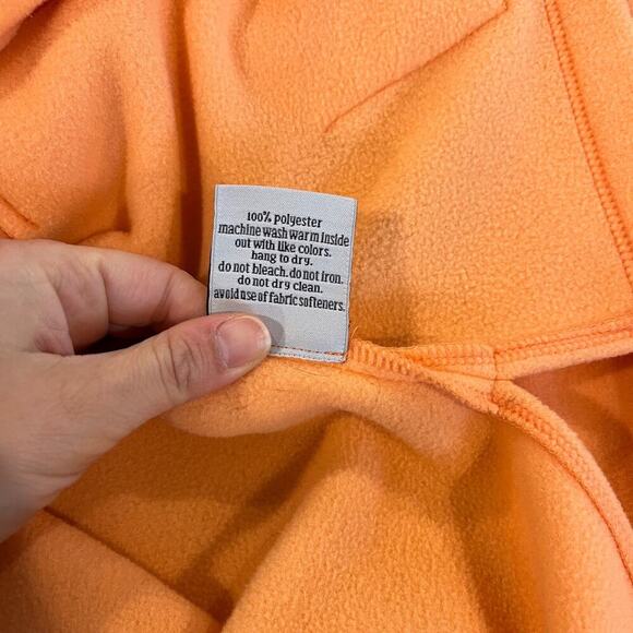 Dudley Stephens Highland Vello Fleece Pullover Peach High Low Women's Medium - Picture 5 of 7